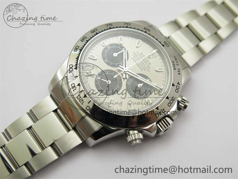 Daytona 116509 KKF 1:1 Best Edition 904L Steel Gray Dial on SS Bracelet A7750