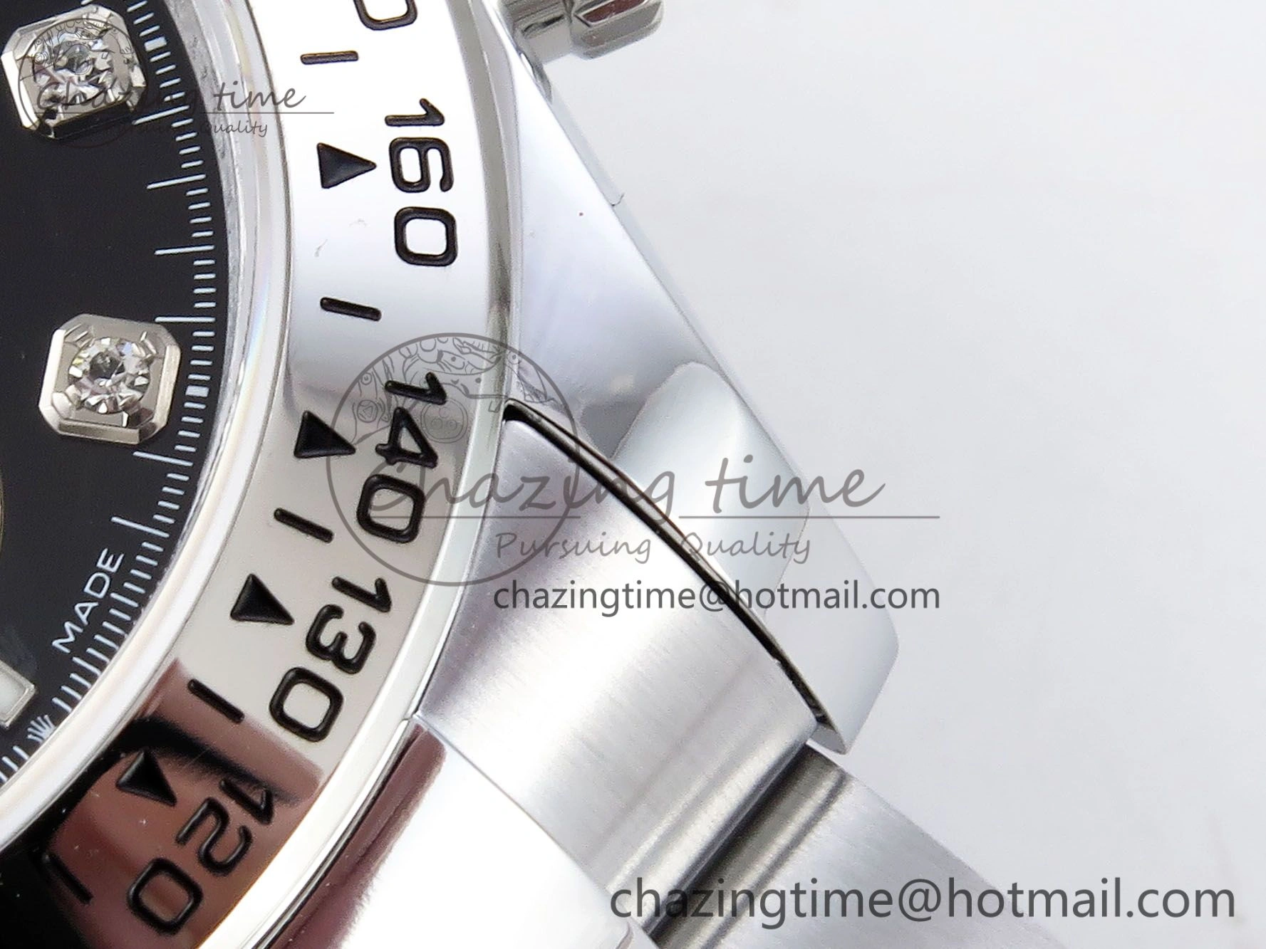 Daytona 116509 QF 1:1 Best Edition Black White Diamonds Dial on SS Bracelet SH4130 V3 (Gain Weight)
