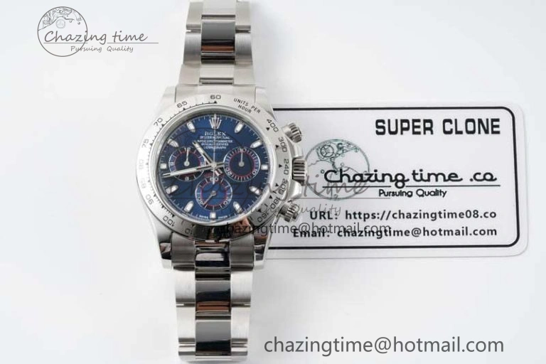 Daytona 116509 QF 1:1 Best Edition Blue Dial on SS Bracelet SA4130
