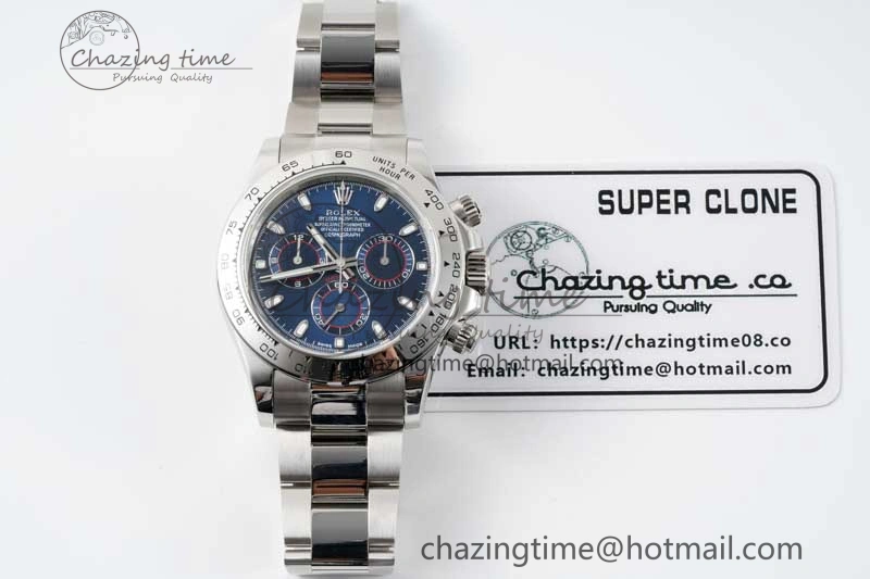 Daytona 116509 QF 1:1 Best Edition Blue Dial on SS Bracelet SA4130