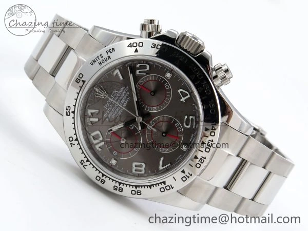 Daytona 116509 QF 1:1 Best Edition Gray Numeral Dial on SS Bracelet SH4130 V3 (Gain Weight)