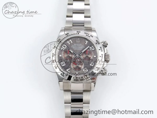 Daytona 116509 QF 1:1 Best Edition Gray Numeral Dial on SS Bracelet SH4130 V3 (Gain Weight)