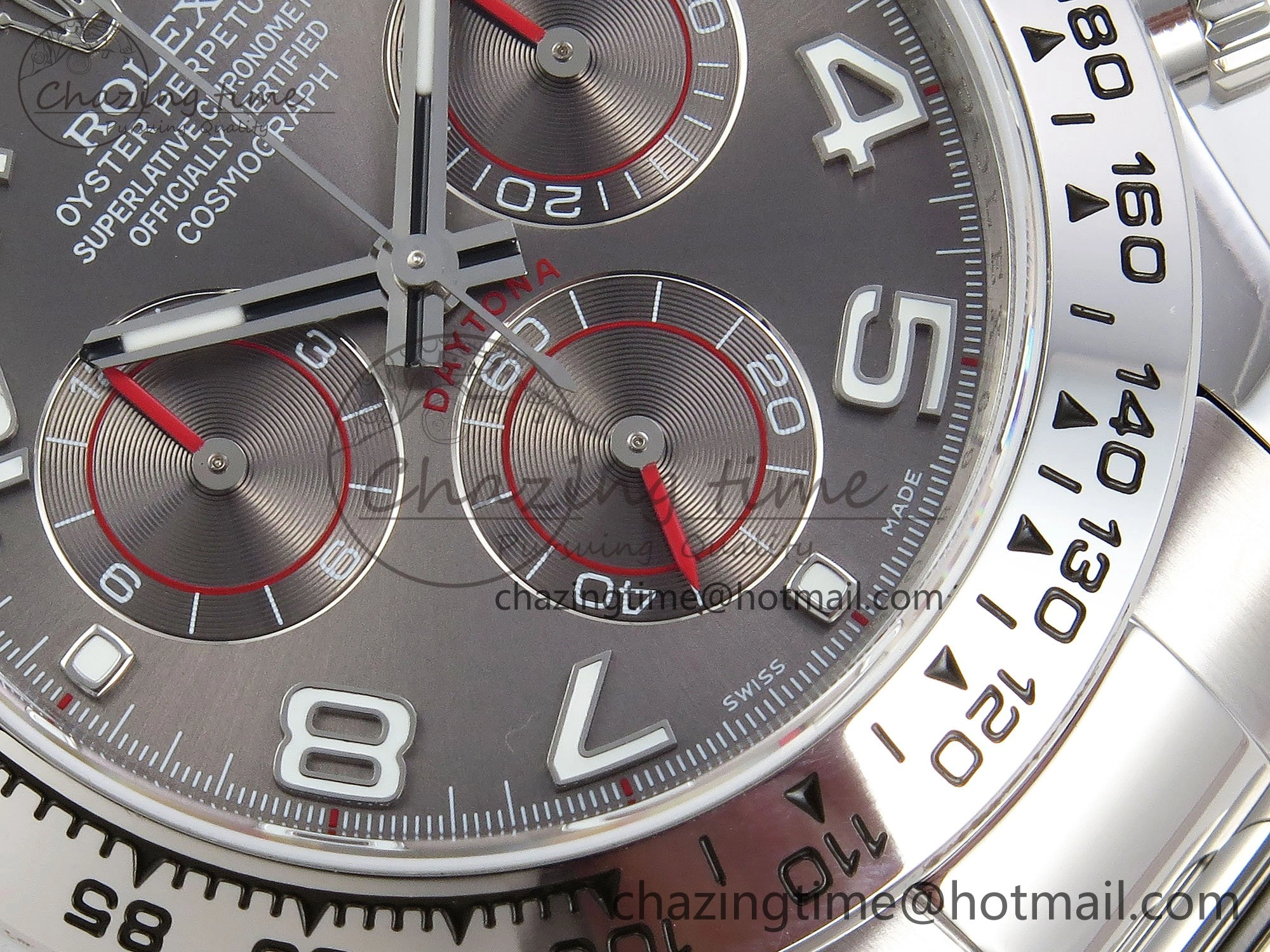 Daytona 116509 QF 1:1 Best Edition Gray Numeral Dial on SS Bracelet SH4130 V3 (Gain Weight)