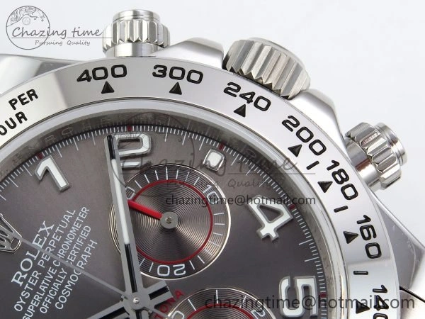 Daytona 116509 QF 1:1 Best Edition Gray Numeral Dial on SS Bracelet SH4130 V3 (Gain Weight)