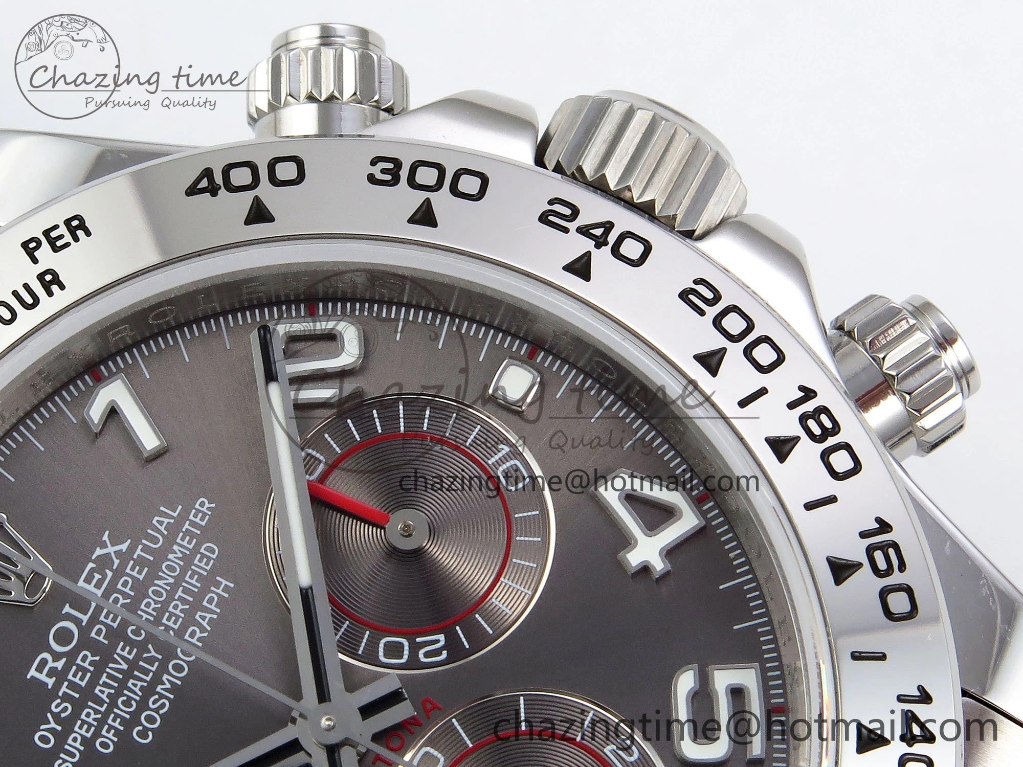 Daytona 116509 QF 1:1 Best Edition Gray Numeral Dial on SS Bracelet SH4130 V3 (Gain Weight)