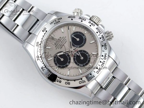 Daytona 116509 QF 1:1 Best Edition Gray Black Dial on SS Bracelet SH4130 V3 (Gain Weight)