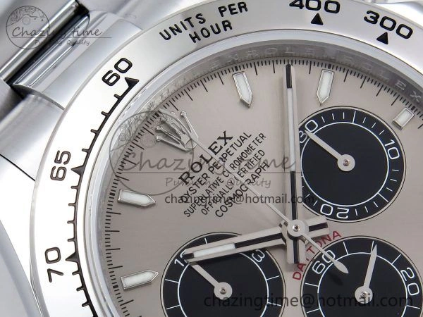 Daytona 116509 QF 1:1 Best Edition Gray Black Dial on SS Bracelet SH4130 V3 (Gain Weight)