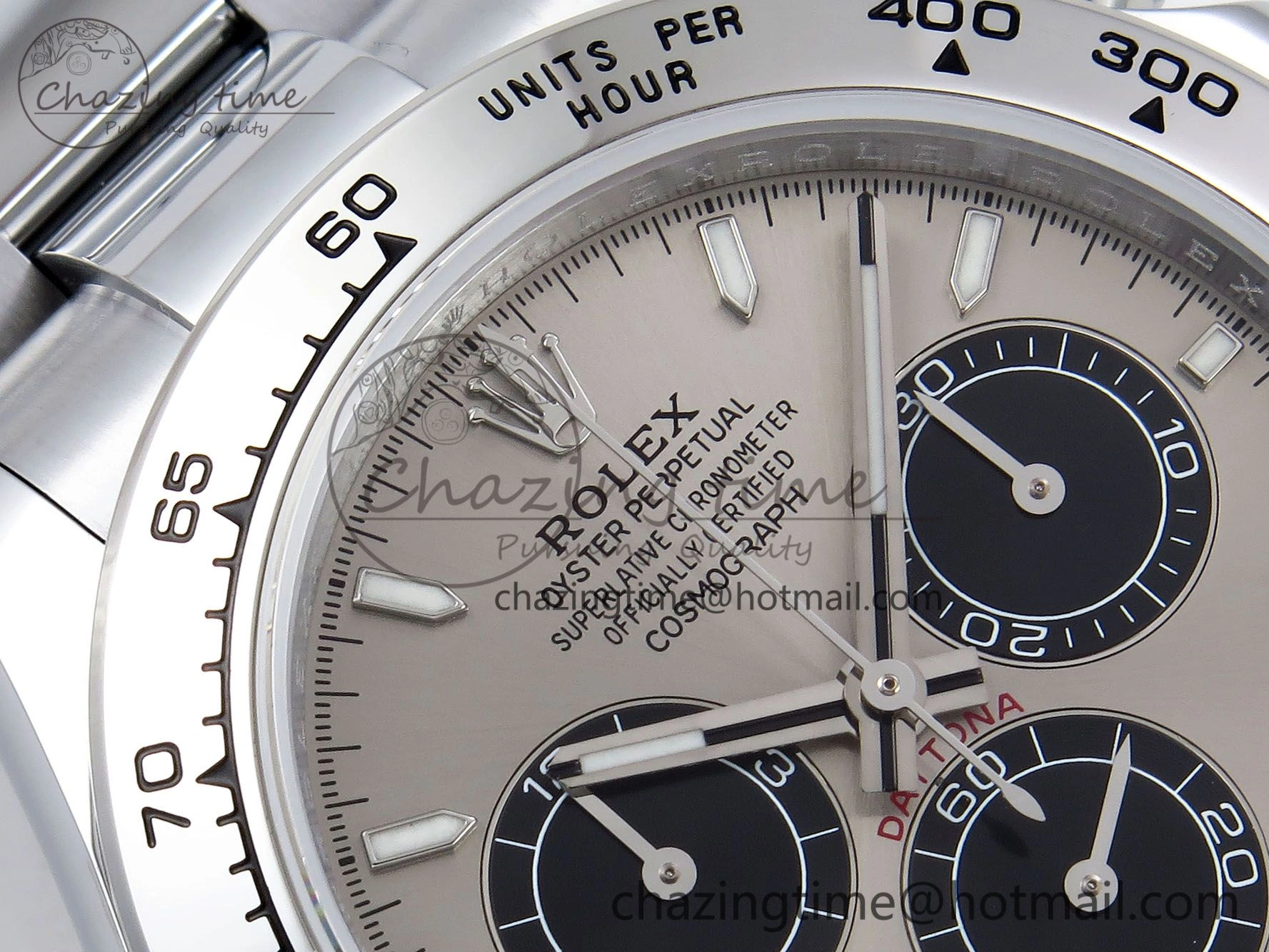 Daytona 116509 QF 1:1 Best Edition Gray Black Dial on SS Bracelet SH4130 V3 (Gain Weight)