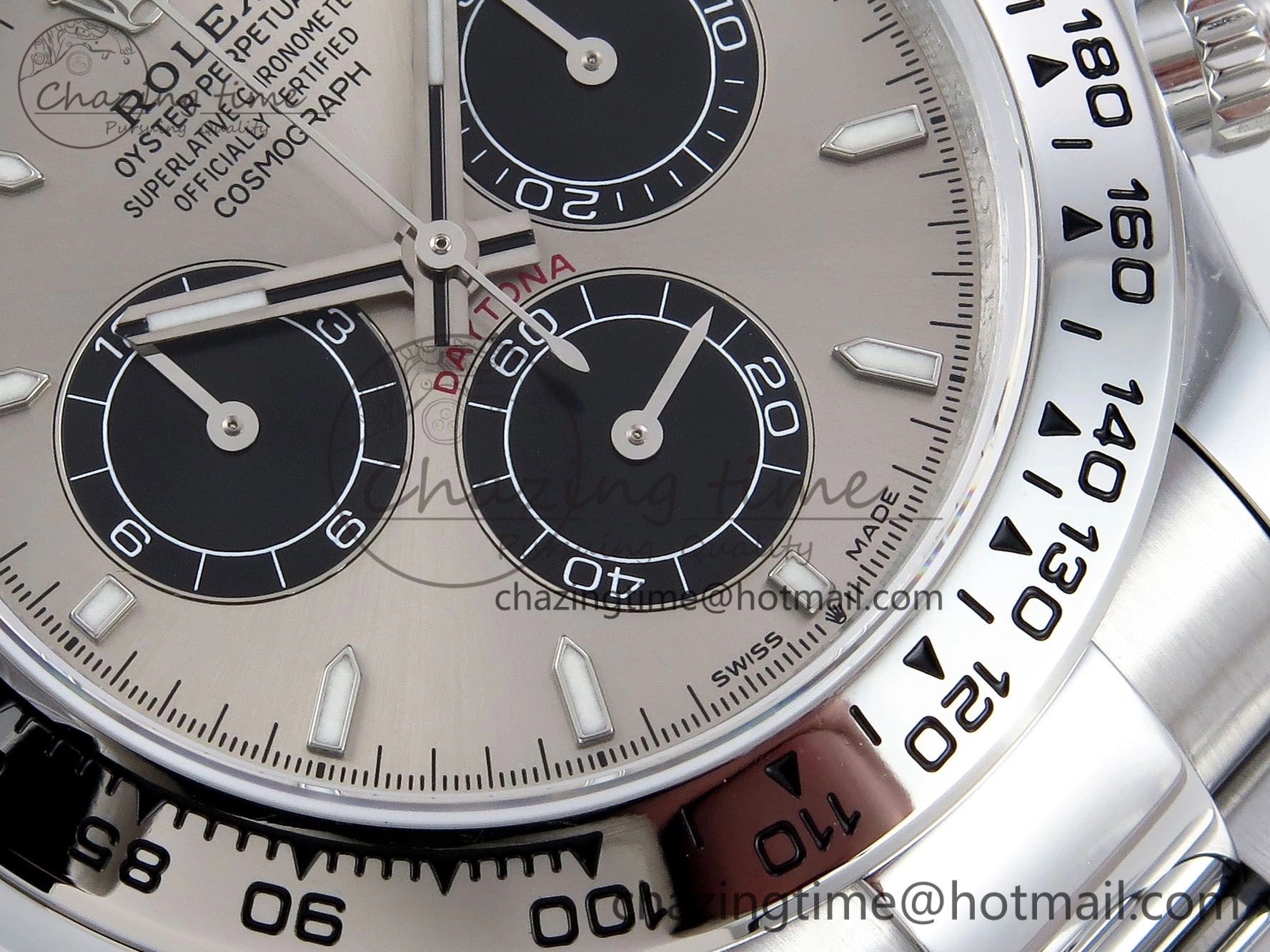 Daytona 116509 QF 1:1 Best Edition Gray Black Dial on SS Bracelet SH4130 V3 (Gain Weight)