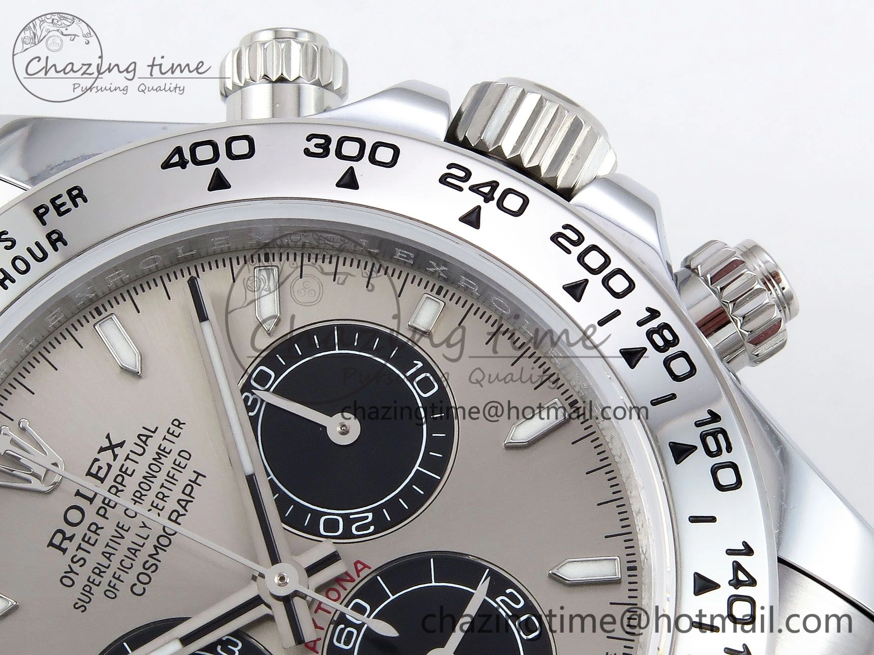 Daytona 116509 QF 1:1 Best Edition Gray Black Dial on SS Bracelet SH4130 V3 (Gain Weight)