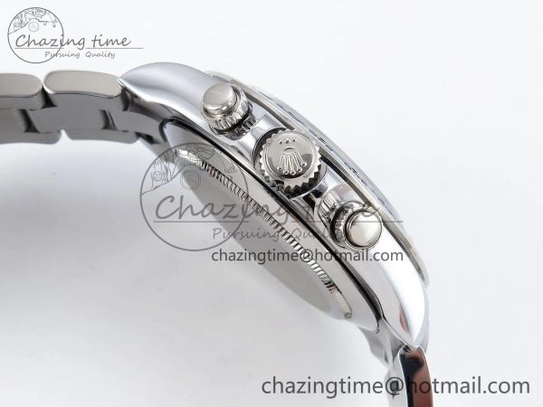 Daytona 116509 QF 1:1 Best Edition Gray Black Dial on SS Bracelet SH4130 V3 (Gain Weight)