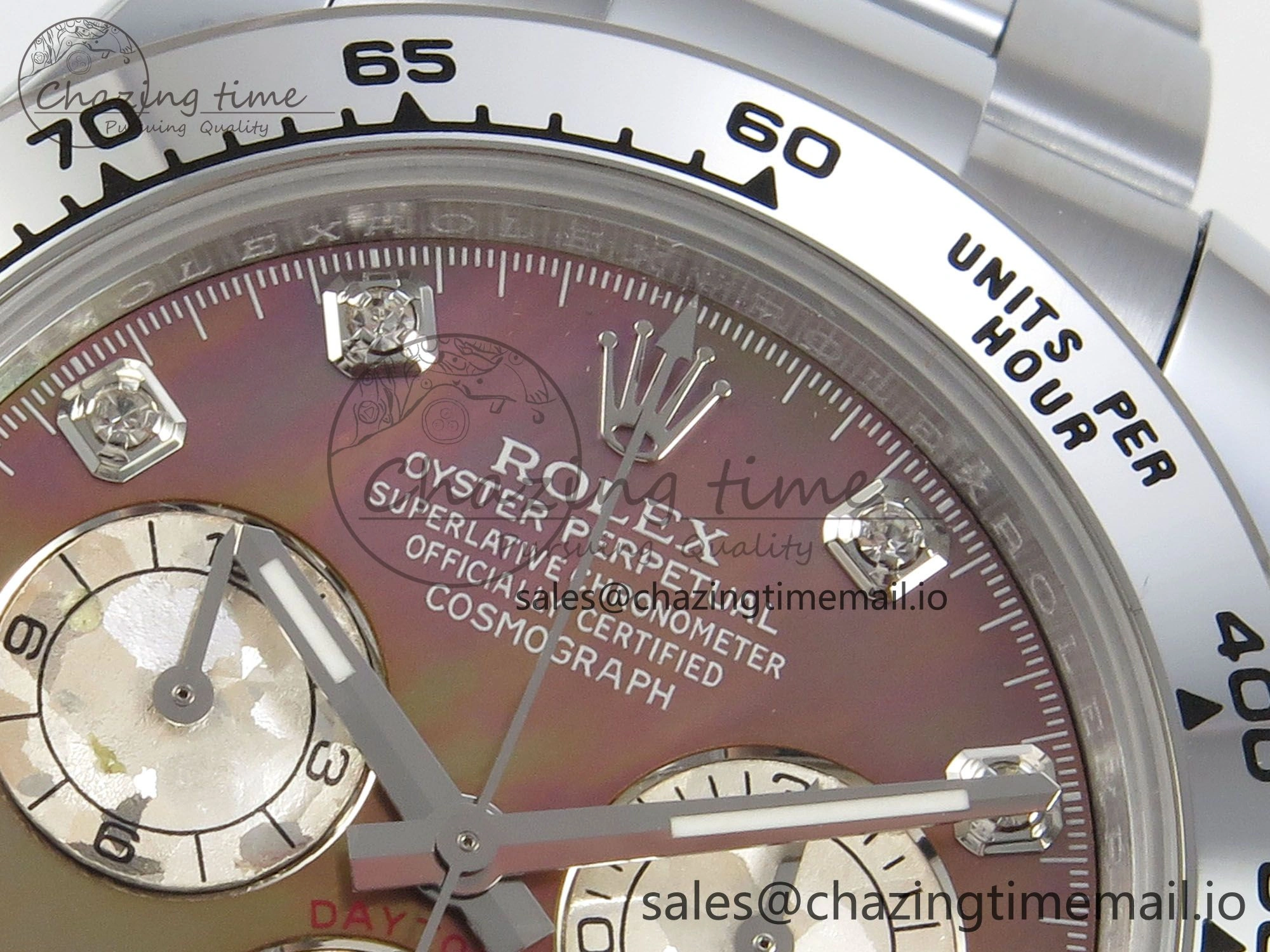 Daytona 116509 SS 3CF 1:1 Best Edition SS Bezel Brown MOP Diamonds Dial on SS Bracelet SH4130 V2(Mod Version)