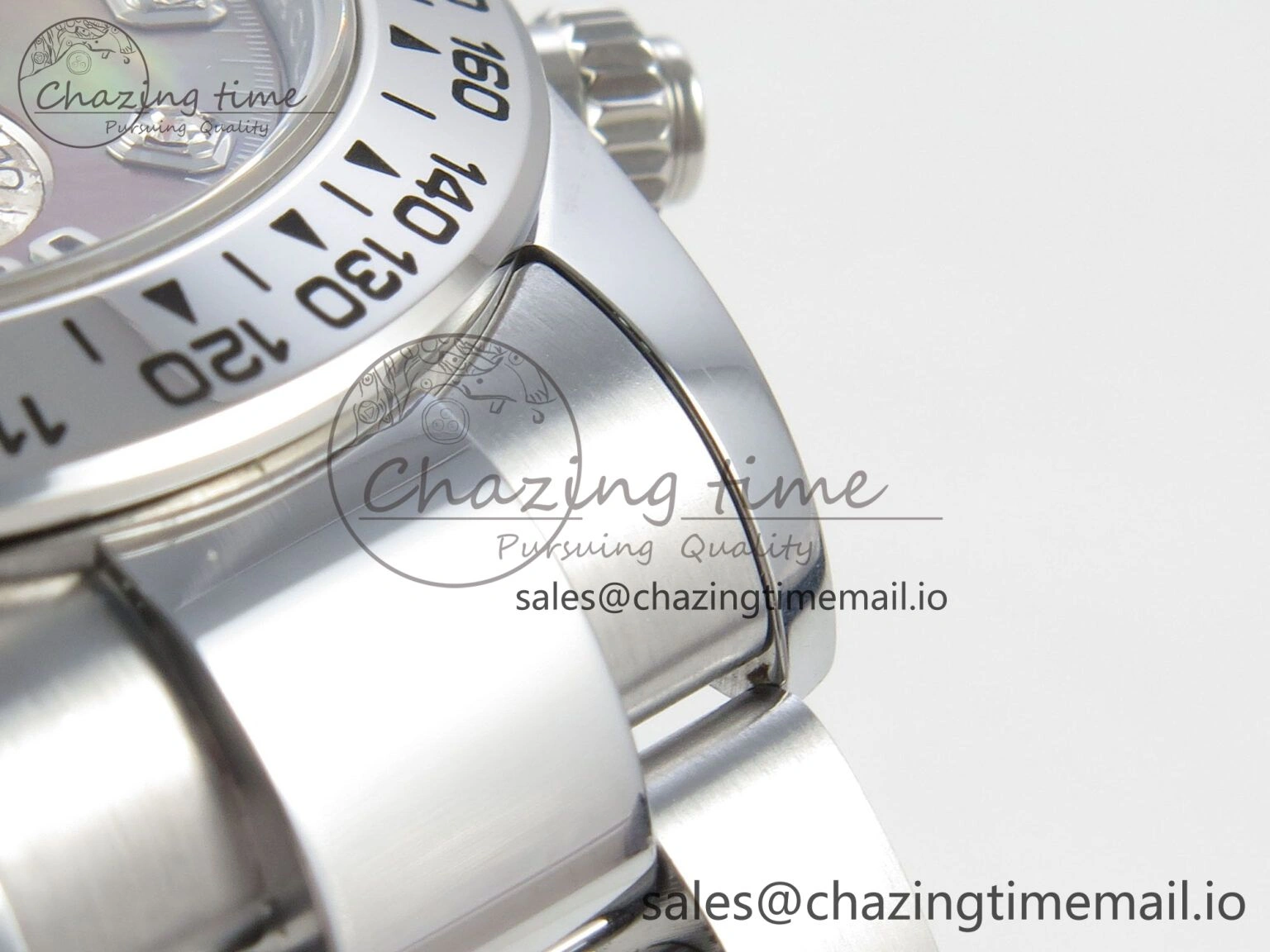 Daytona 116509 SS 3CF 1:1 Best Edition SS Bezel Brown MOP Diamonds Dial on SS Bracelet SH4130 V2(Mod Version)