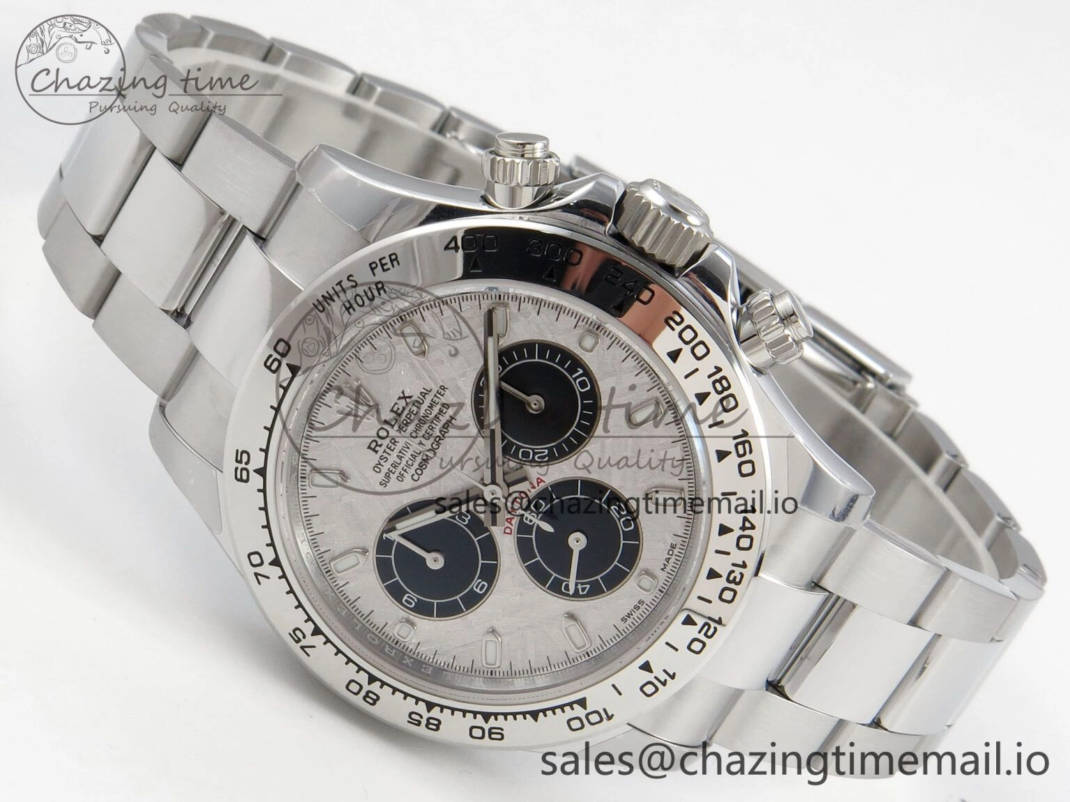 Daytona 116509 SS 3CF 1:1 Best Edition SS Bezel Meteorite Dial on SS Bracelet SH4130 V2(Mod Version)