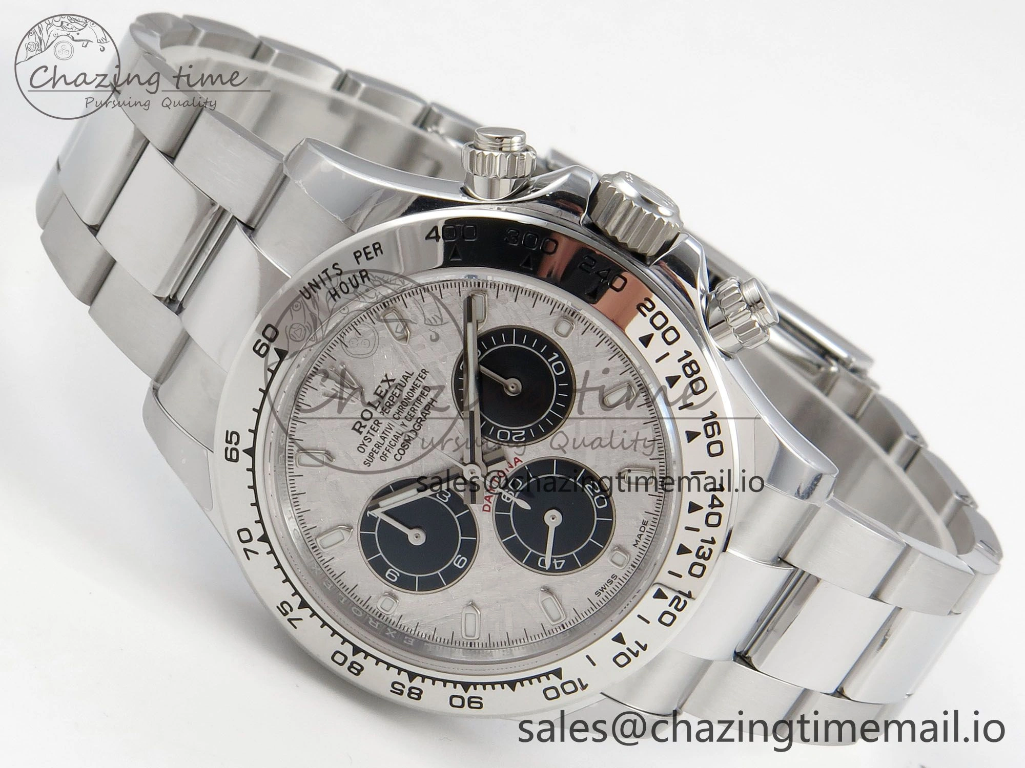 Daytona 116509 SS 3CF 1:1 Best Edition SS Bezel Meteorite Dial on SS Bracelet SH4130 V2(Mod Version)