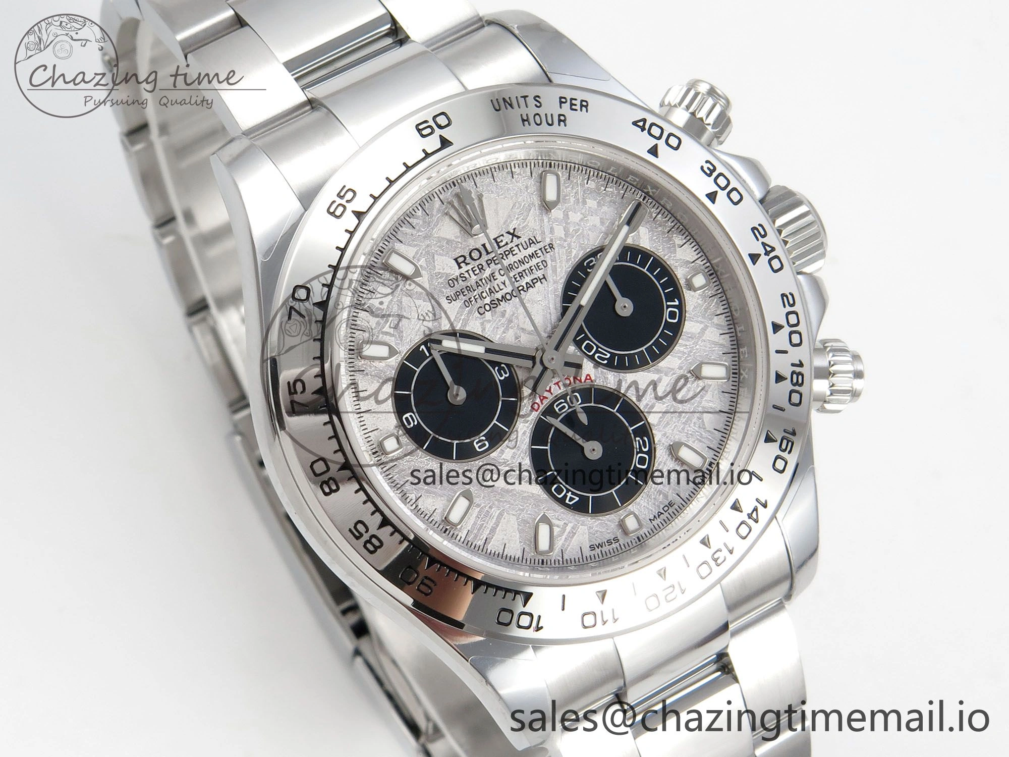 Daytona 116509 SS 3CF 1:1 Best Edition SS Bezel Meteorite Dial on SS Bracelet SH4130 V2(Mod Version)