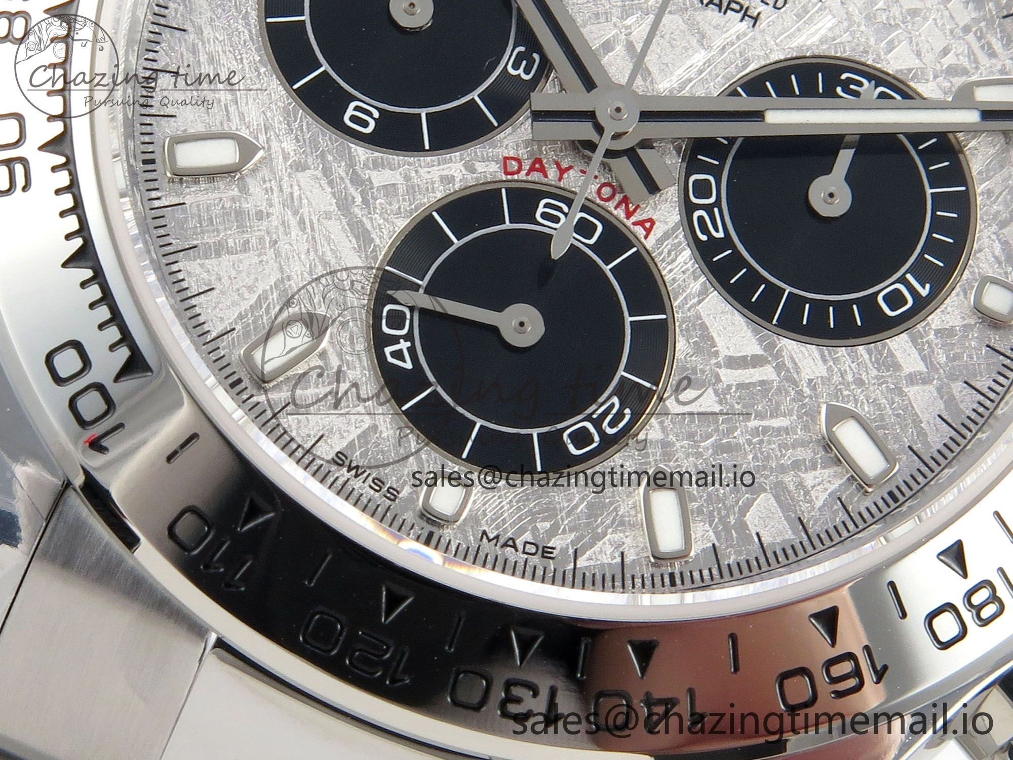 Daytona 116509 SS 3CF 1:1 Best Edition SS Bezel Meteorite Dial on SS Bracelet SH4130 V2(Mod Version)