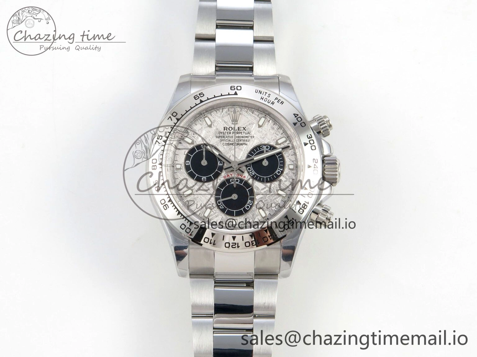 Daytona 116509 SS 3CF 1:1 Best Edition SS Bezel Meteorite Dial on SS Bracelet SH4130 V2(Mod Version)