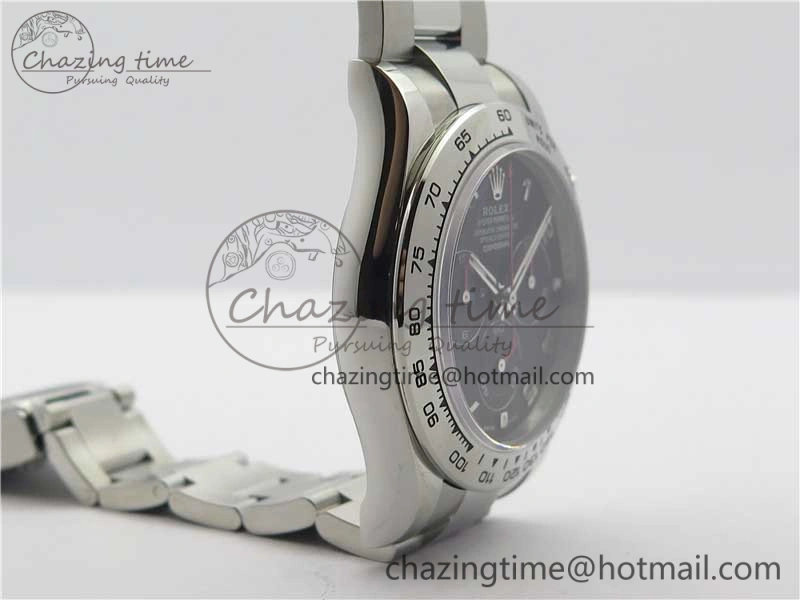 Daytona 116509 SS Noob 1:1 Best Edition 904L SS Case and Bracelet Black Dial SA4130 V3