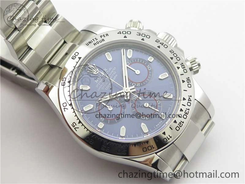 Daytona 116509 SS Noob 1:1 Best Edition 904L SS Case and Bracelet Blue Dial SA4130 V3
