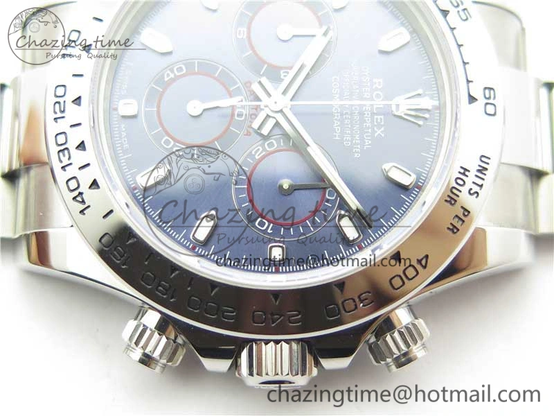 Daytona 116509 SS Noob 1:1 Best Edition 904L SS Case and Bracelet Blue Dial SA4130 V3