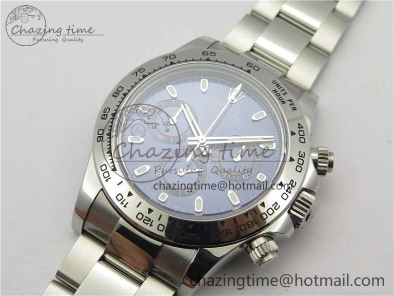 Daytona 116509 SS Noob 1:1 Best Edition 904L SS Case and Bracelet Blue Dial SA4130 V3