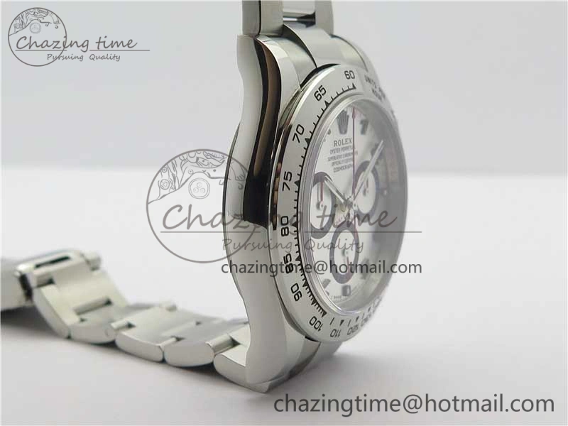Daytona 116509 SS Noob 1:1 Best Edition 904L SS Case and Bracelet Silver Dial SA4130 V3