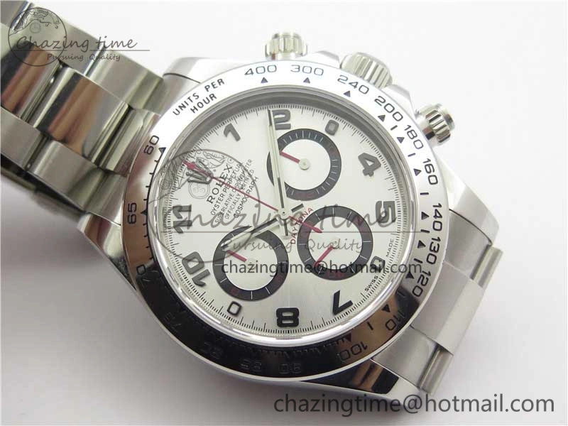 Daytona 116509 SS Noob 1:1 Best Edition 904L SS Case and Bracelet Silver Dial SA4130 V3
