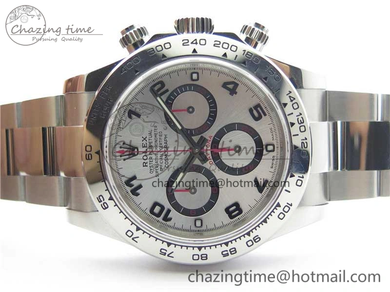 Daytona 116509 SS Noob 1:1 Best Edition 904L SS Case and Bracelet Silver Dial SA4130 V3