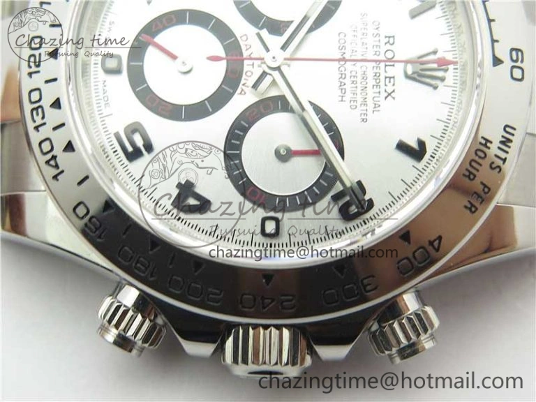 Daytona 116509 SS Noob 1:1 Best Edition 904L SS Case and Bracelet Silver Dial SA4130 V3