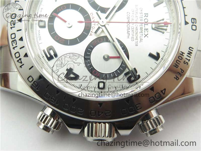 Daytona 116509 SS Noob 1:1 Best Edition 904L SS Case and Bracelet Silver Dial SA4130 V3