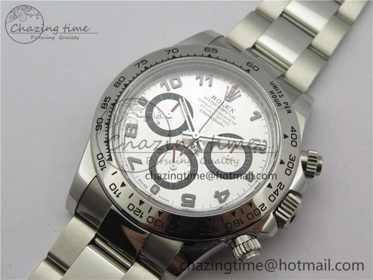 Daytona 116509 SS Noob 1:1 Best Edition 904L SS Case and Bracelet Silver Dial SA4130 V3