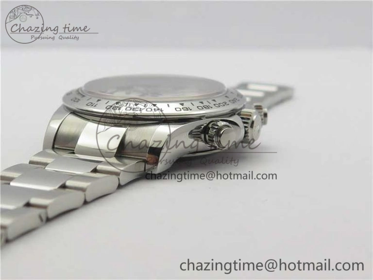 Daytona 116509 SS Noob 1:1 Best Edition 904L SS Case and Bracelet Silver Dial SA4130 V3