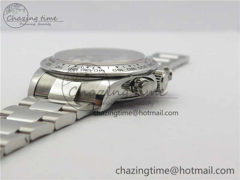Daytona 116509 SS Noob 1:1 Best Edition 904L SS Case and Bracelet Silver Dial SA4130 V3