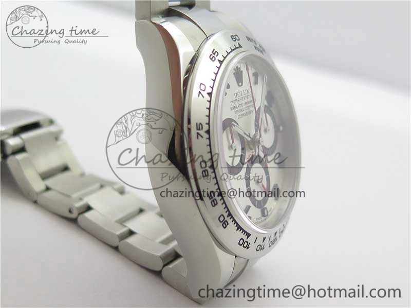 Daytona 116509 SS Noob 1:1 Best Edition Silver Dial On SS Bracelet  A7750