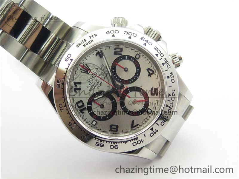 Daytona 116509 SS Noob 1:1 Best Edition Silver Dial On SS Bracelet  A7750