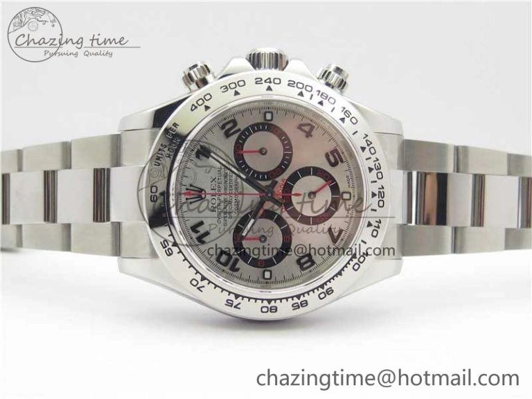 Daytona 116509 SS Noob 1:1 Best Edition Silver Dial On SS Bracelet  A7750