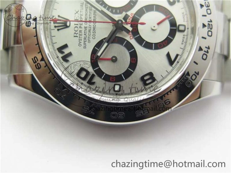 Daytona 116509 SS Noob 1:1 Best Edition Silver Dial On SS Bracelet  A7750