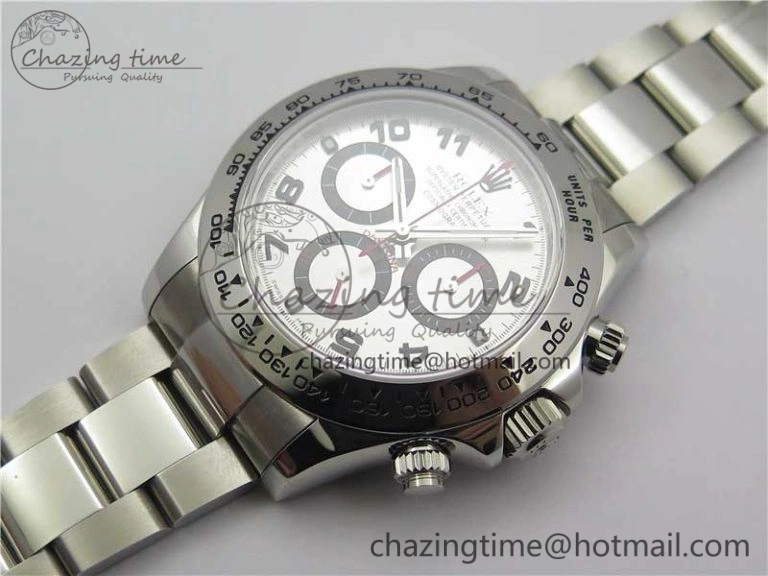 Daytona 116509 SS Noob 1:1 Best Edition Silver Dial On SS Bracelet  A7750
