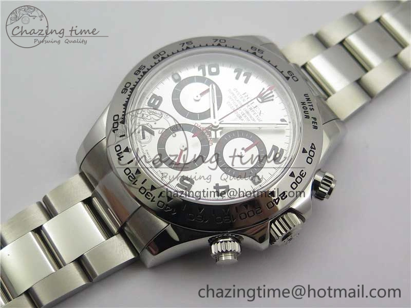 Daytona 116509 SS Noob 1:1 Best Edition Silver Dial On SS Bracelet  A7750