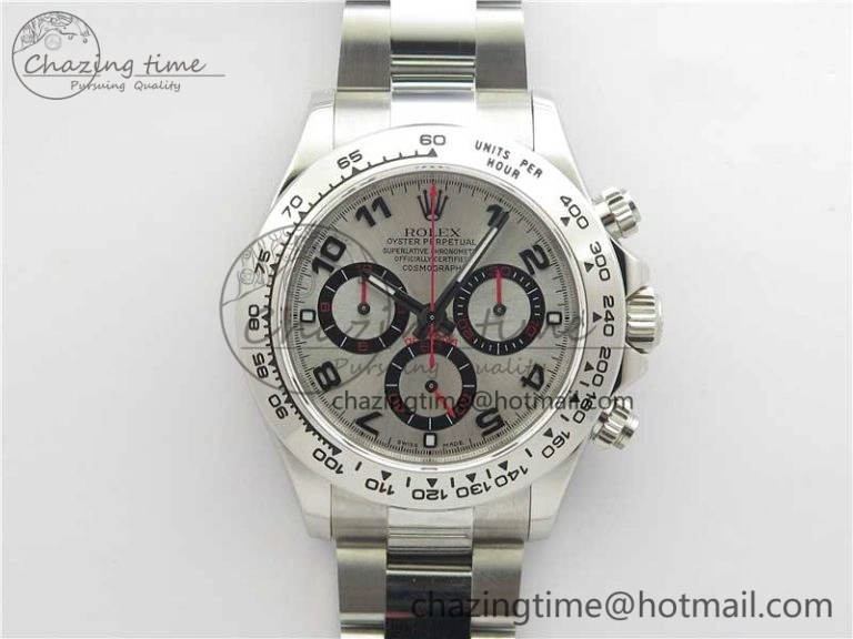 Daytona 116509 SS Noob 1:1 Best Edition Silver Dial On SS Bracelet  A7750