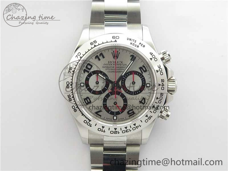 Daytona 116509 SS Noob 1:1 Best Edition Silver Dial On SS Bracelet  A7750