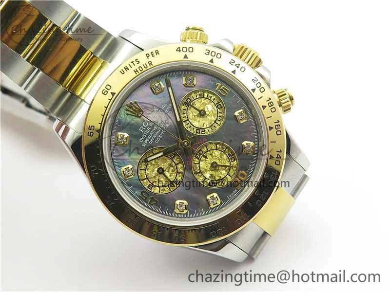 Daytona 116509 SS YG BLF Best Edition Gay MOP Dial on SS YG Bracelet A4130