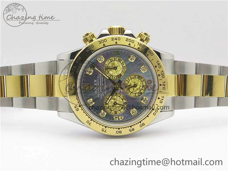 Daytona 116509 SS YG BLF Best Edition Gay MOP Dial on SS YG Bracelet A4130