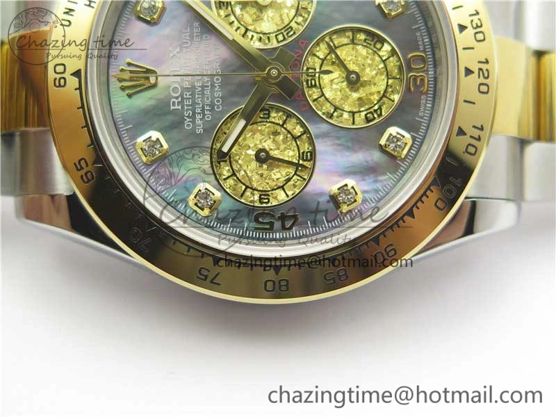 Daytona 116509 SS YG BLF Best Edition Gay MOP Dial on SS YG Bracelet A4130
