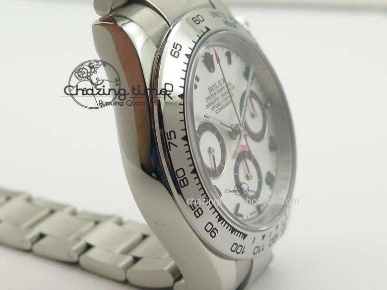 Daytona 116509 White Dial On SS Bracelet A7750 JF