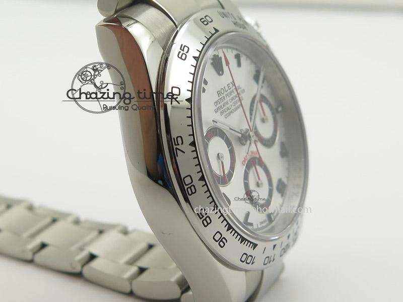 Daytona 116509 White Dial On SS Bracelet A7750 JF