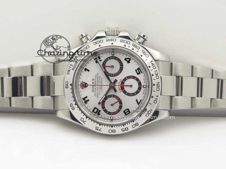 Daytona 116509 White Dial On SS Bracelet A7750 JF