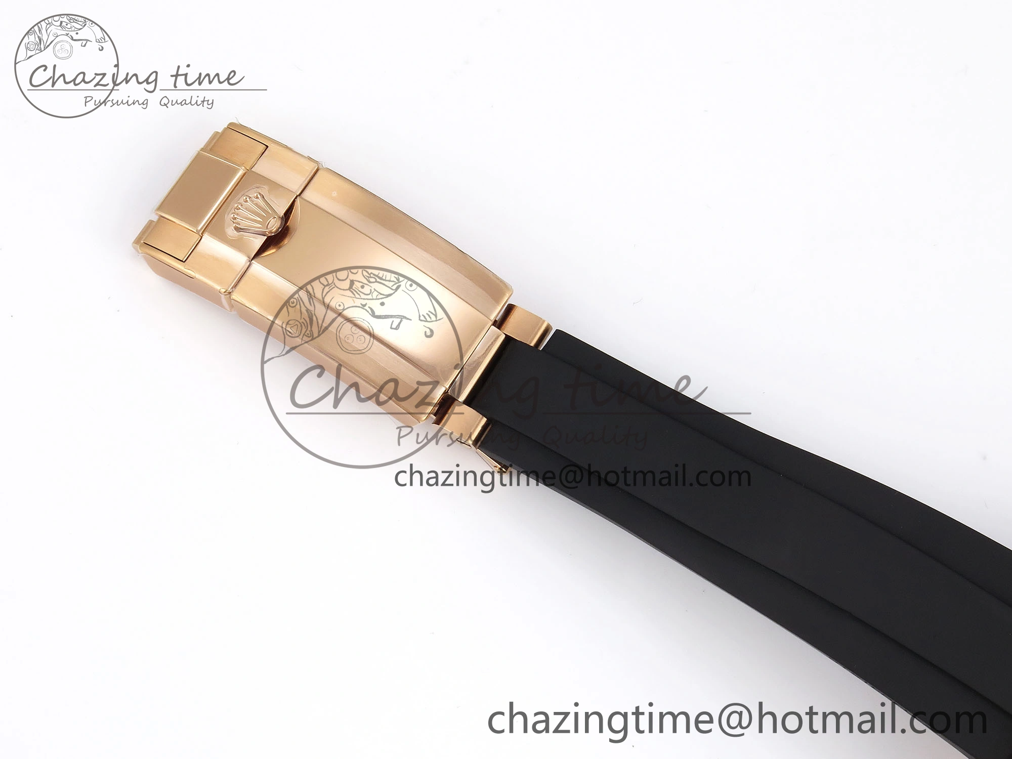 Daytona 116515 1:1 Best Edition Clean Factory Black Ceramic Bezel Champagne Diamond Markers Dial on Oysterflex Rubber Strap A4130