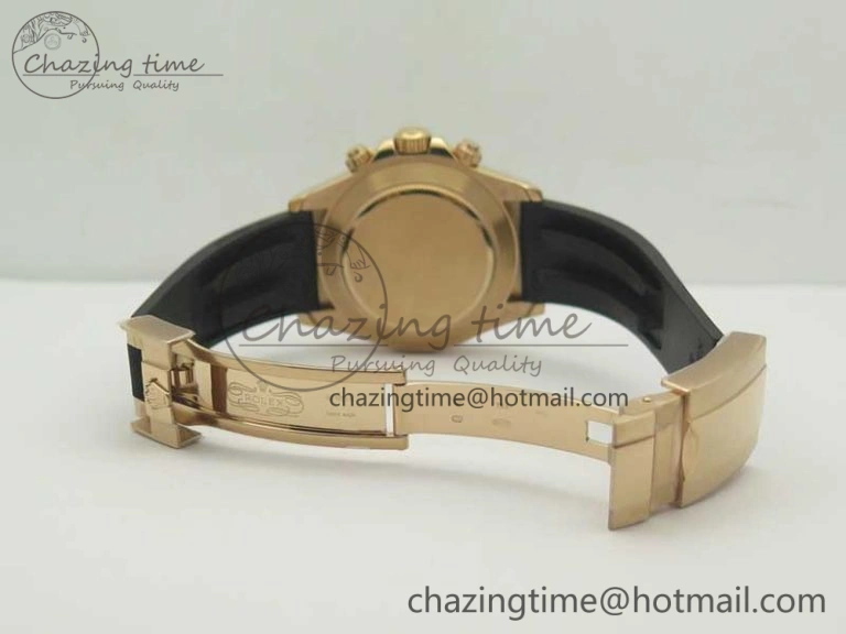 Daytona 116515 ARF 1:1 Best Edition Chocolate Dial On Black Rubber Strap A4130 Super Clone V2